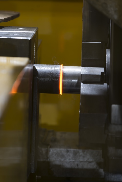 Rotary friction welding pump shafts